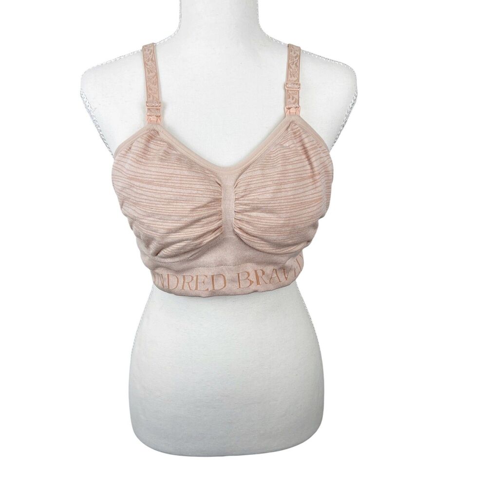 Kindred Bravely Bra Women Large Brown Stretch Maternity Nursing Bra
